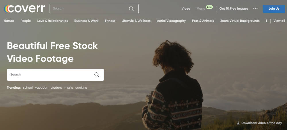 coverr free stock video download